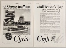 1928 Print Ad Chris-Craft