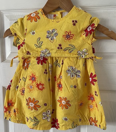 Girls yellow summer dress - summer,