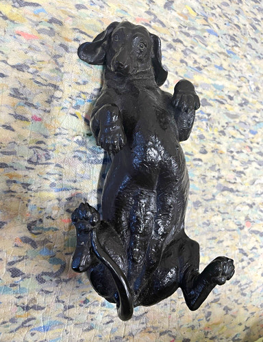Cold cast bronze - cold-cast, dachshund