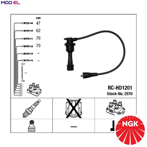 Ignition cable kit - ignition, 2570