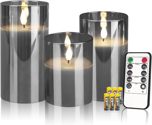 Creashine flameless led pillar - flameless,