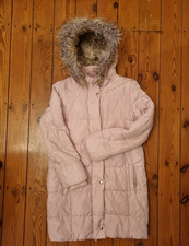 M&S girl winter coat pale pink