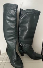 Green leather ladies - green,