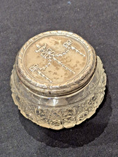 Antique silver & cut glass
