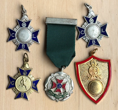 Church lads brigade badges - church,