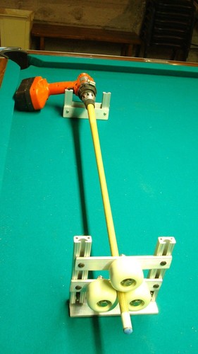 Drill motor lathe attachment - drill, /