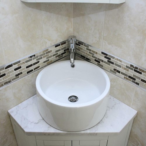 White painted bathroom vanity - white,