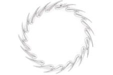 Mugler H&M Chunky Metal Necklace - silver coloured - Brand New in Box