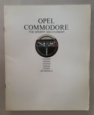 Opel Commodore Brochure 1967 - 2.5 Sedan GS Sedan Coupe GS Coupe - LF Prestige
