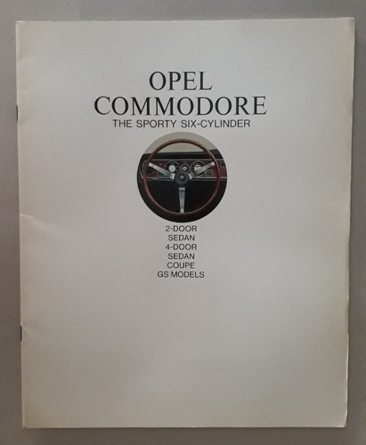Opel commodore brochure 1967 - brochure,