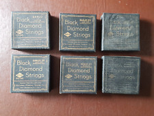 Black Diamond Strings - Empty Banjo String Boxes x 6 - Vintage