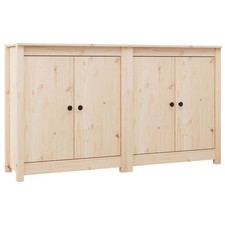 2x Solid Wood Pine Sideboards