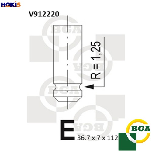 Intake valve v912220 - valve, for
