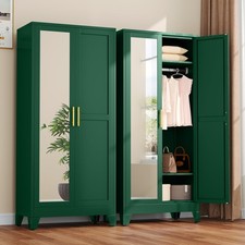Metal Wardrobe with Mirror