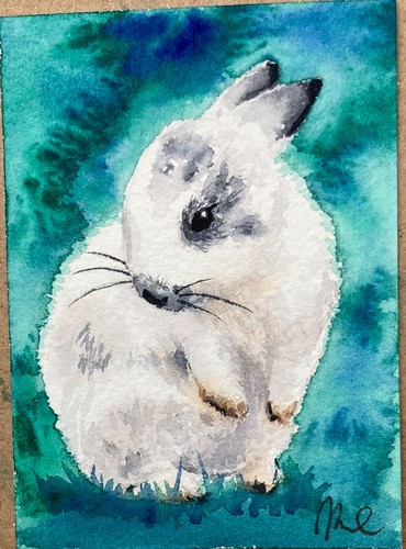 Aceo original watercolour - original,