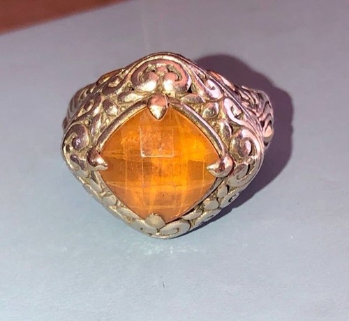 Samuel sterling ring citrine - b,