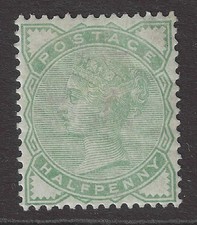Queen victoria half penny - gb,