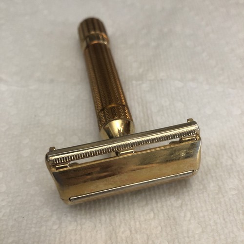 Vtg gillette aristocrat - gillette, gold