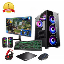 Full Set Up Gaming PC Bundle Core i5 16GB Ram 1TB&128GB SSD 4GB GT730 PC