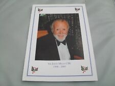 THE HERITAGE FOUNDATION - Charity Christmas card remembering SIR JOHN MILLS,