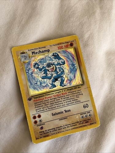 1st edition machamp holo rare - edition,