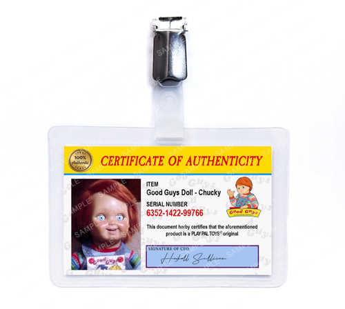 Chucky good guys - guys, cert