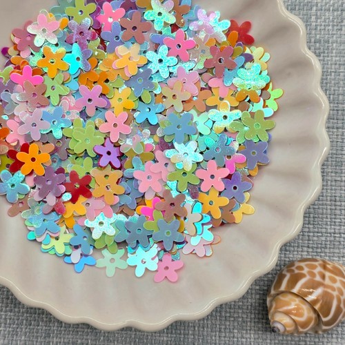 500 flower sequins 10mm - flower,