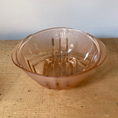 Vintage art deco pink - deco, glass