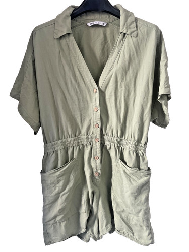 Women linen playsuit size - women's,