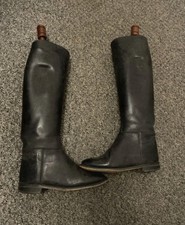 Size 4 Real Leather Black Long