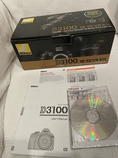 NIKON D3100 18-55 VR Kit ( BOX & INSTRUCTIONS ONLY ) VGC