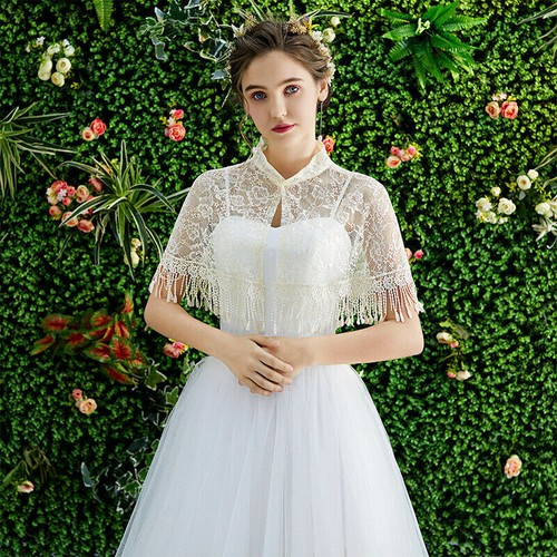 Floral lace shrug bolero - floral,
