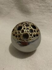 Vintage Viners Stuart Devlin Stainless Steel Gilt Posey Vase Bowl Moon￼ Retro GC