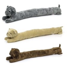 Pug Draught Excluder | Plush Fabric Dog Shaped Door Draft Excluder - 88cm