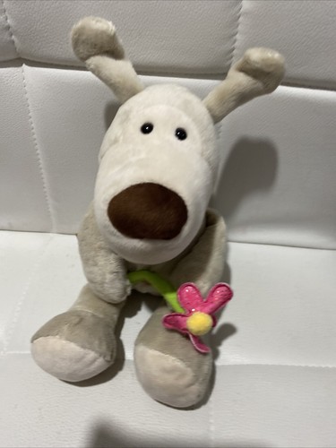 Boofle bear teddy with - boofle, flower