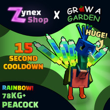 Titanic Peacock | 15s Cooldown |  Grow a Garden | GaG | Fast Delivery