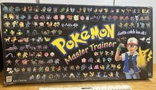1999 MB GAMES POKEMON MASTER TRAINER BOARD GAME MISSING INSTRUCTIONS