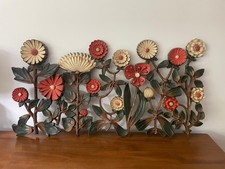 Rare XL Syroco Vintage Mid Century 1966 Resin Wall Plaque Sculpture 106cm 