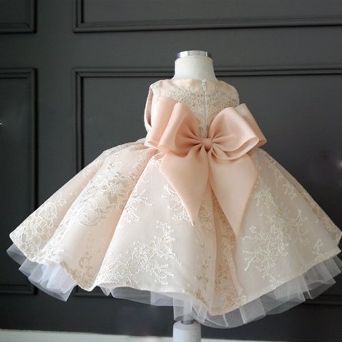 Girls formal champagne dress - formal,