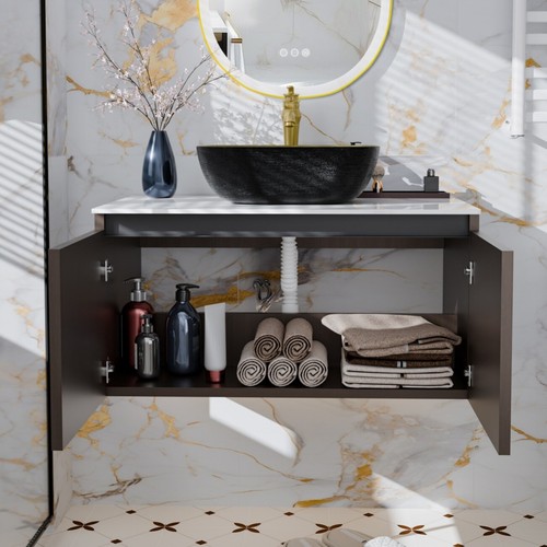 Large floating bathroom sink - floating,