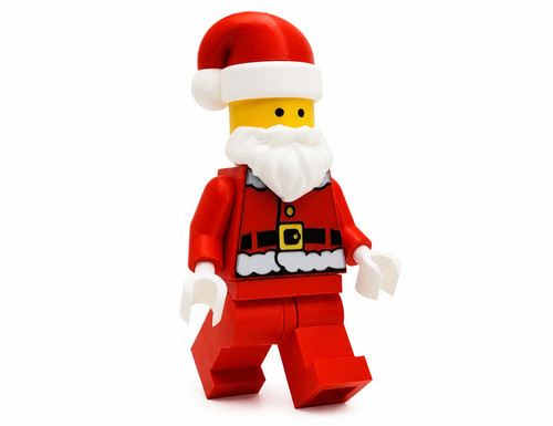 Giant lego inspired santa - lego,