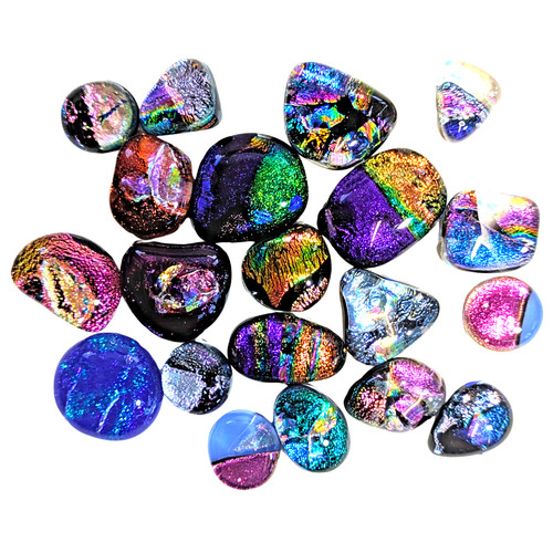 Dichroic glass mosaic - dichroic, pieces