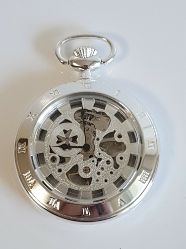Cross skeleton pocket watch - pocket,