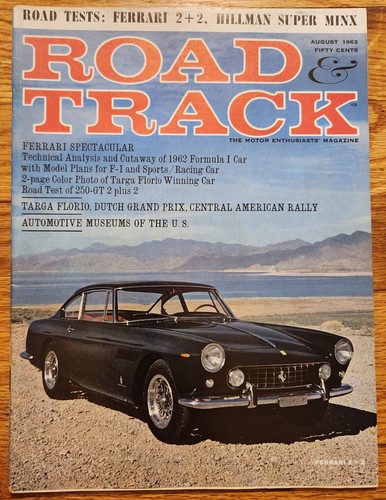 Road track magazine august - road, &