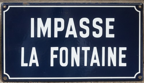 Old vintage french - french, enamel