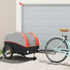 Bike Trailer Black and Orange