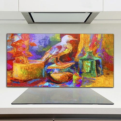 Kitchen splashback toughened - kitchen,