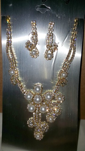 Gold diamante set - gold,