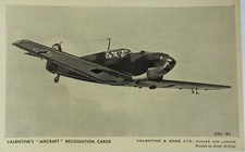 Old Postcard Of  Valentine's "Aircraft" Recognition Cards - Ref : 1015