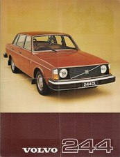 Volvo 244 1976-1977 UK Market Single Sheet Sales Brochure DL GL 240-Series FAIR